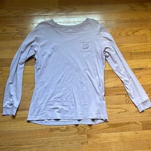 Lavender Ivory Ella Womens Long Sleeve Shirt